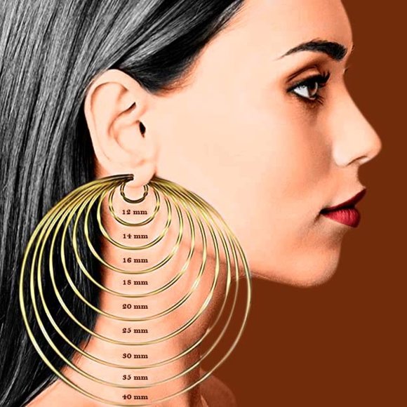 14K  plain Gold Huggee Hoops Earring Perfect Combination of Style for women - Picture 8 of 8